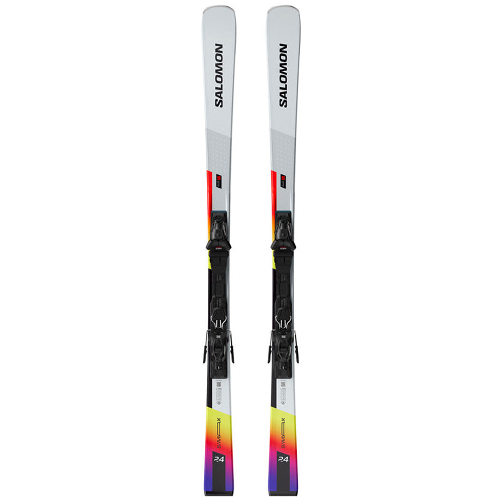 Sci Salomon S Max Endurance / Bianco - Multicolor + Attacco M 12 GW
