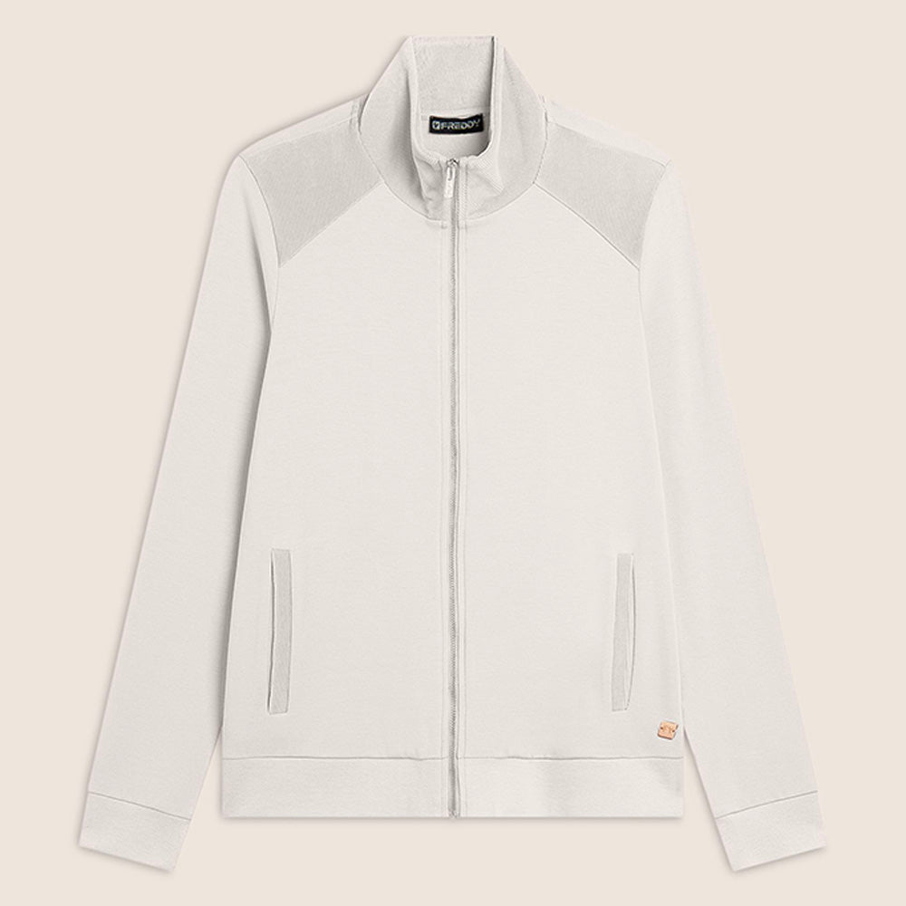 Freddy Sweatershirt Full Zip F4WSLS6 / Panna