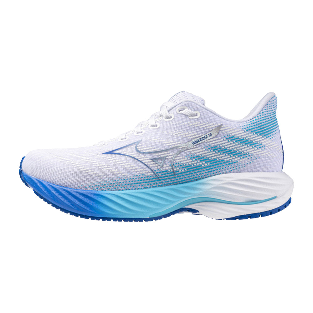 Mizuno Wave Rider 28 / Bianco - Azzurro