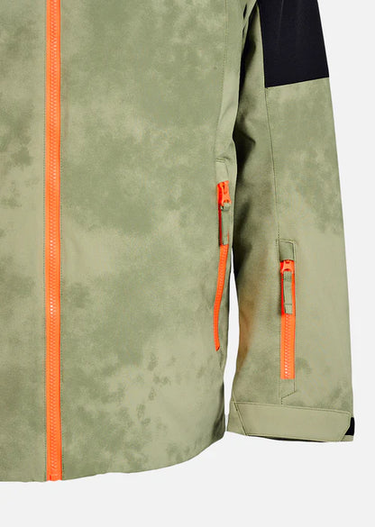 Watts Giacca da Sci / Acid Wash Olive