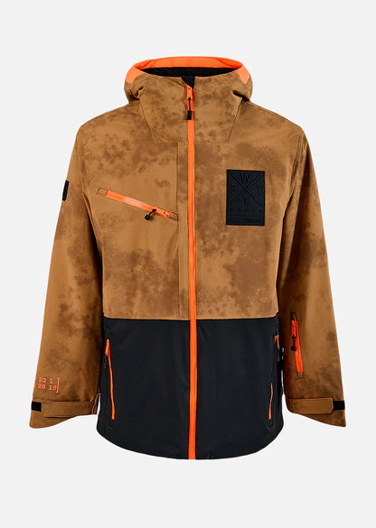 Watts Giacca da Sci / x temper acid wash brown